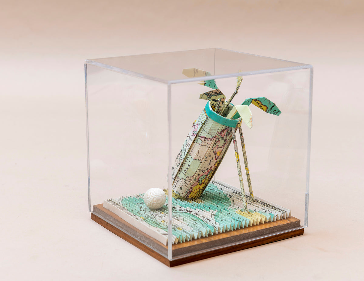 Palos de golf de origami