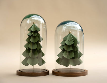 Árboles de origami en capelo, set de 2