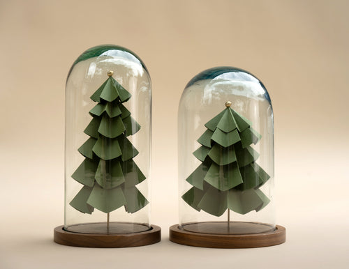 Árboles de origami en capelo, set de 2