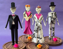 Cargar imagen en el visor de la galería, CAPELO CATRINA VESTIDO ROSA OBJETO DECORATIVO
