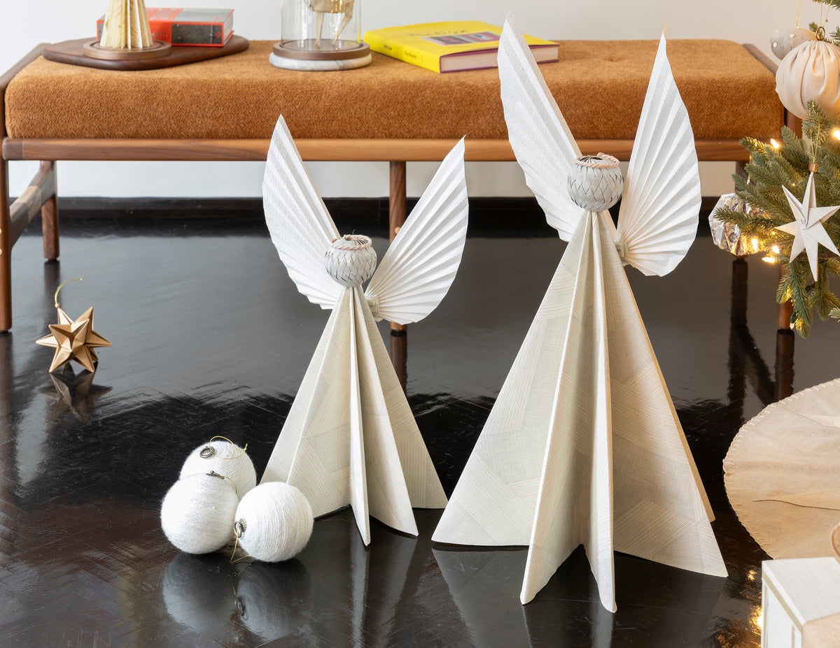 Ángeles de origami, set de 2