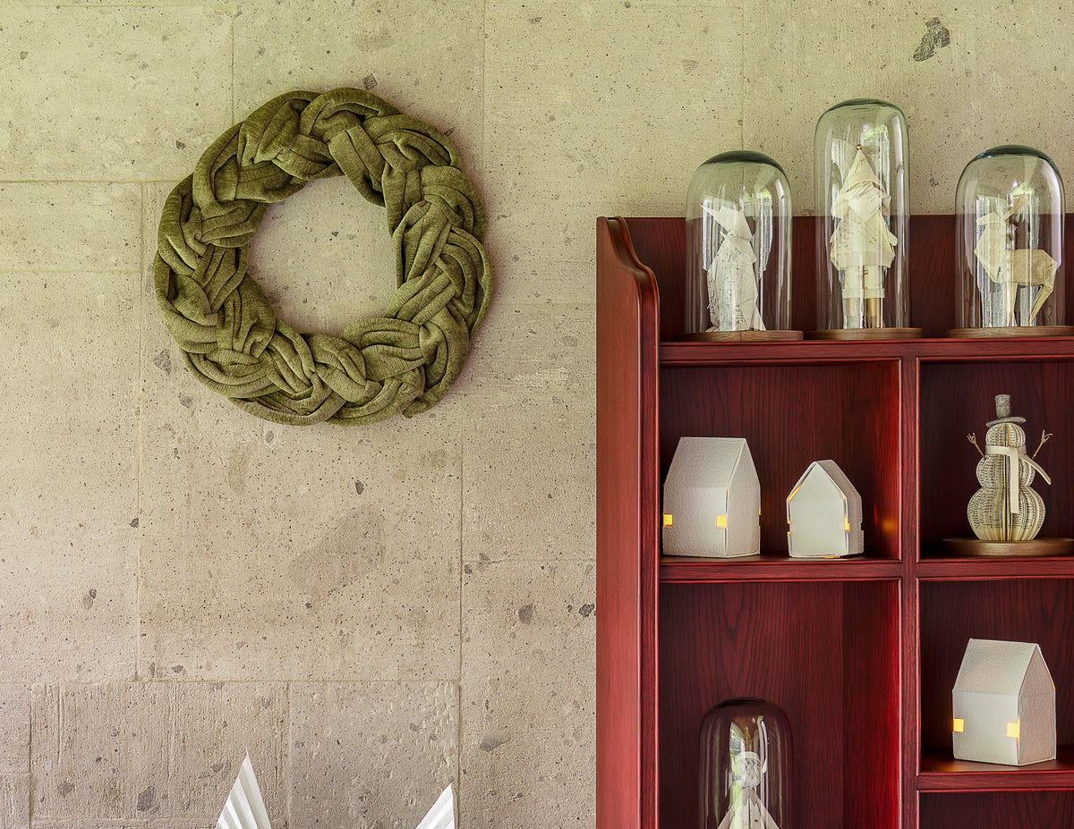 Villa navideña de origami con luz · foto 4