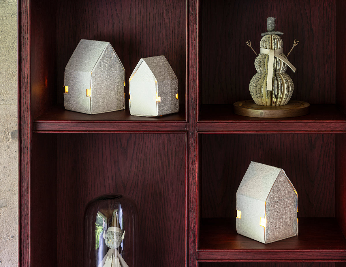 Villa navideña de origami con luz · foto 5
