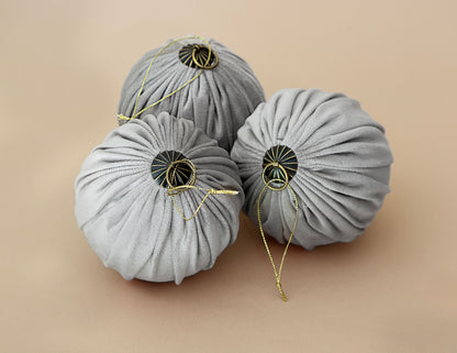 Esferas de tela pliegues, set de 3 · foto 9
