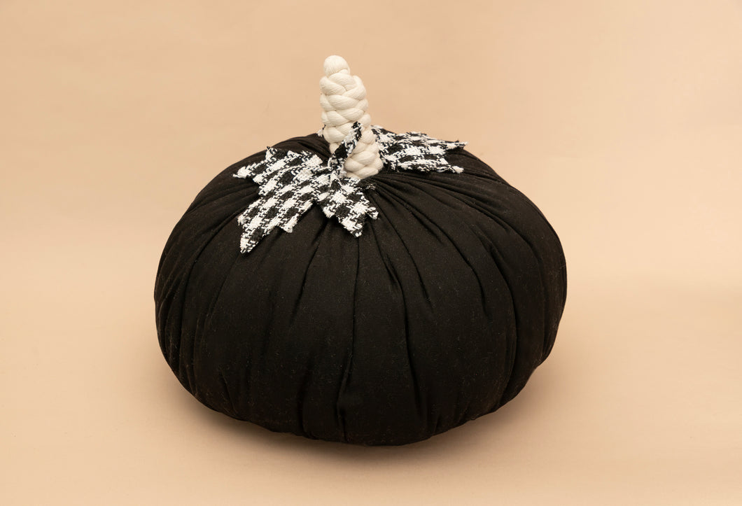 CALABAZA TELA NEGRA OBJETO DECORATIVO