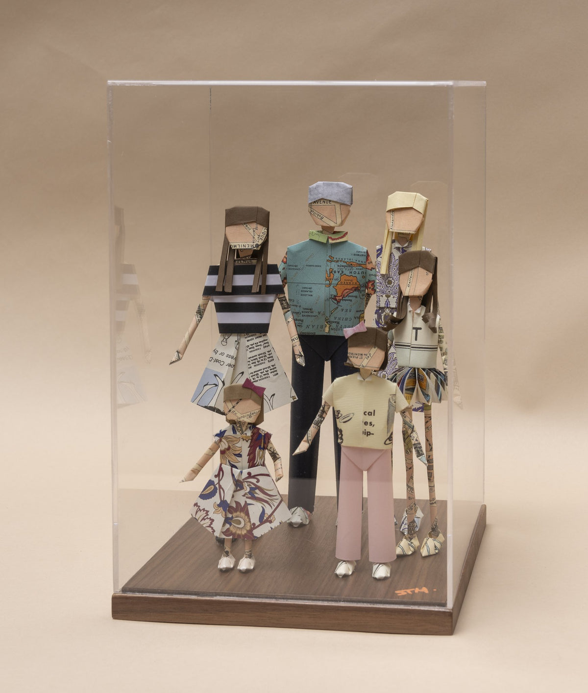 Familia, hecha a mano en el taller de Stampilla