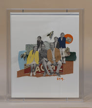 Cargar imagen en el visor de la galería, Familia en foto intervenida, hecha a mano en el taller de Stampilla
