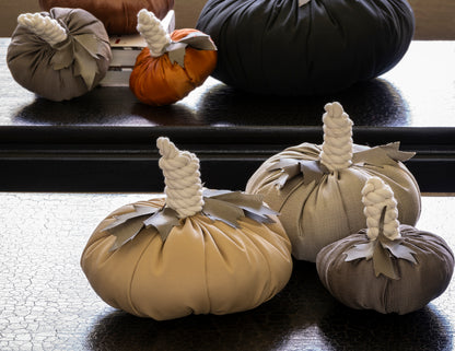 Calabaza de tela gris, chica · foto 4