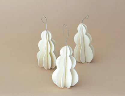 Esferas muñeco de nieve, set de 3