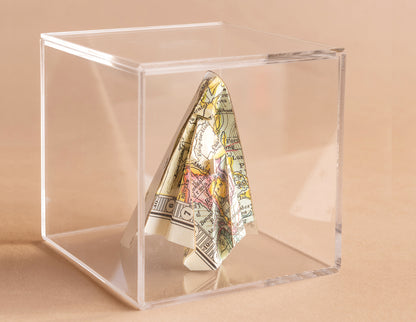 Virgen de origami para bolo, en acrílico · foto 6